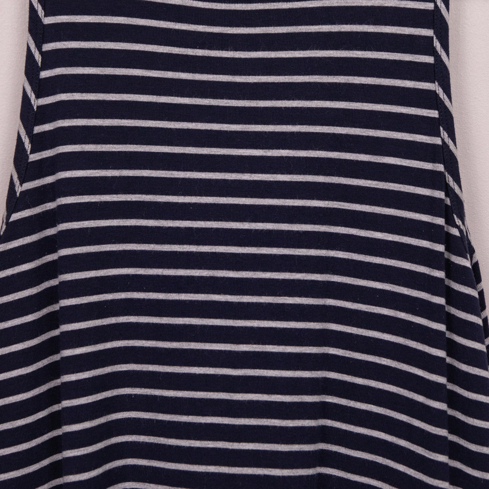 Athleta Super Swing sleeveless blue striped dress-S - Picture 2 of 5